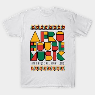 AFRO HOUSE  - Cultured Font (Black) T-Shirt